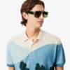 Herren-Poloshirt mit klassischer Passform und Petit-Piqué-Print