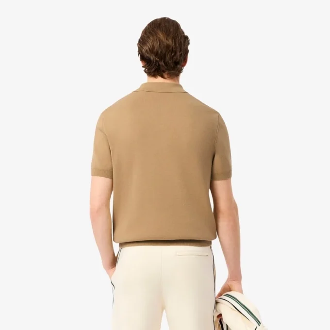 Herren-Poloshirt mit Kragen, gestreift, hergestellt in Frankreich