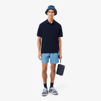 Herren-Poloshirt mit lockerer Passform und schwerem Piqué