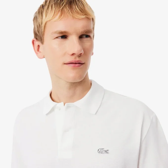 Herren-Poloshirt mit lockerer Passform und schwerem Piqué