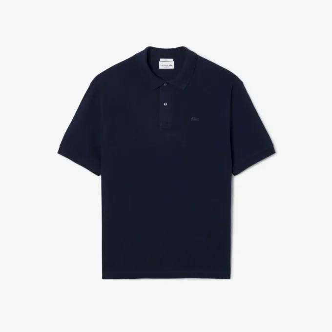 Herren-Poloshirt mit lockerer Passform und schwerem Piqué