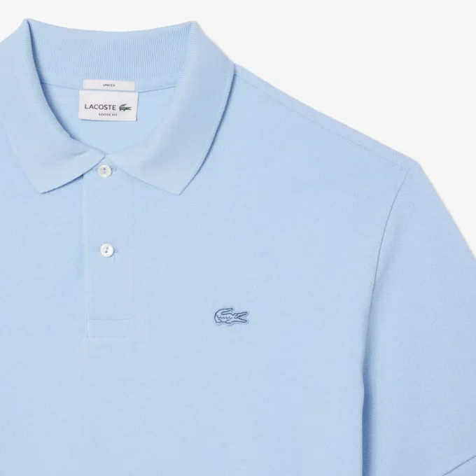 Herren-Poloshirt mit lockerer Passform und schwerem Piqué