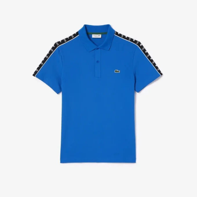 Herren-Poloshirt mit Regular Fit und Stretch aus Mini-Piqué