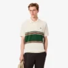 Herren-Poloshirt mit Streifen in klassischer Passform, hergestellt in Frankreich