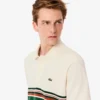 Herren-Poloshirt mit Streifen in klassischer Passform, hergestellt in Frankreich