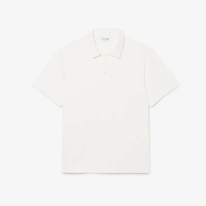 Herren-Poloshirt „Paris Classic Fit“ mit offenem Kragen und Stickerei