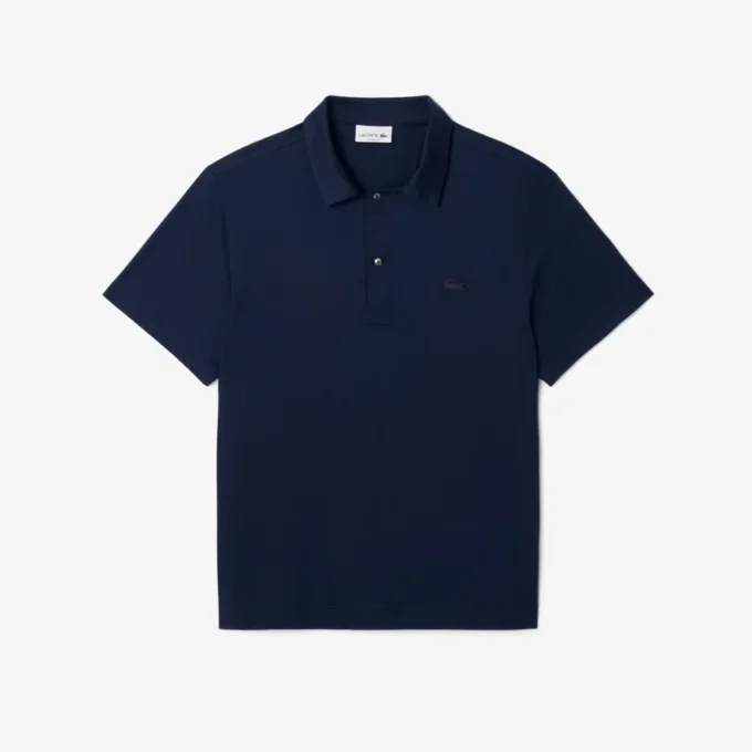 Herren-Poloshirt „Paris Classic Fit“ mit offenem Kragen und Stickerei