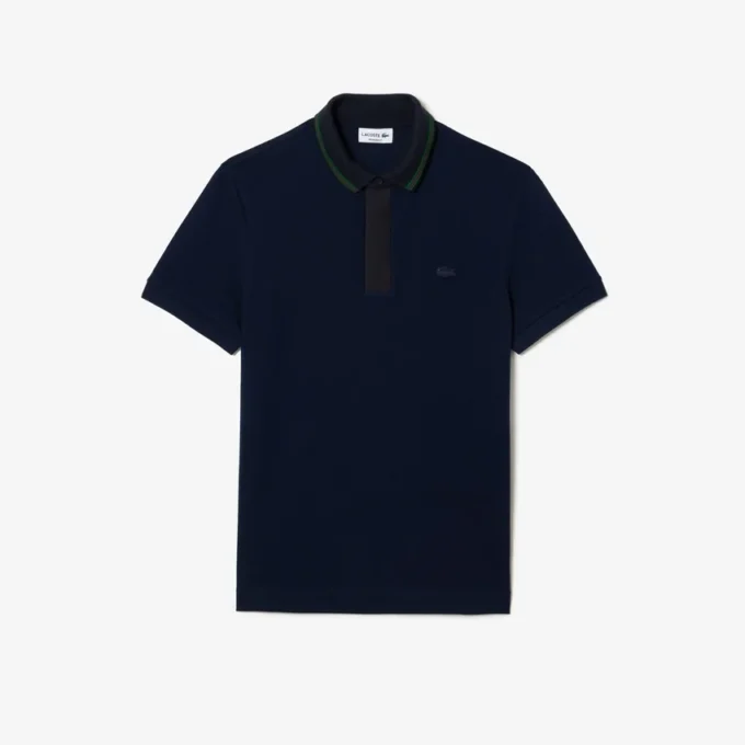 Herren-Poloshirt „Smart Paris“ mit Regular Fit und kontrastierendem Kragen