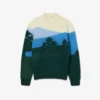 Herren-Pullover aus Alpaka-Wolle mit Landschaftsmotiv