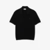 Herren-Pullover aus Baumwoll-Blend mit offenem Polokragen