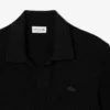 Herren-Pullover aus Baumwoll-Blend mit offenem Polokragen