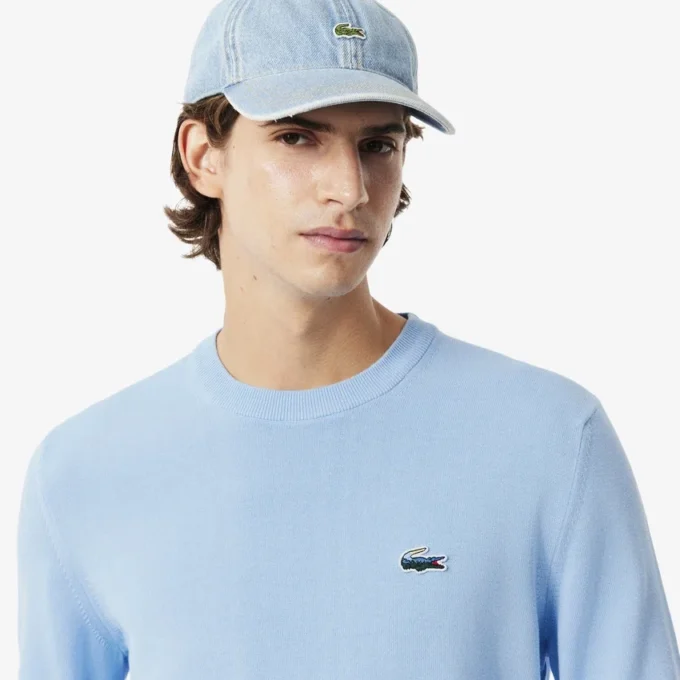 Herren-Pullover aus Baumwolle mit Krokodil-Motiv