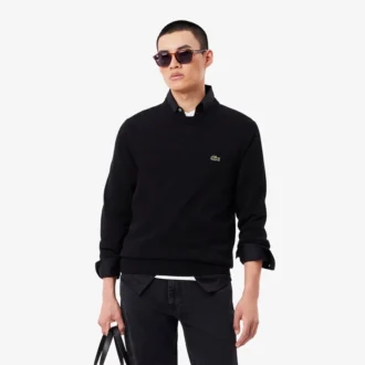 Herren-Pullover aus Baumwolle mit Rundhalsausschnitt