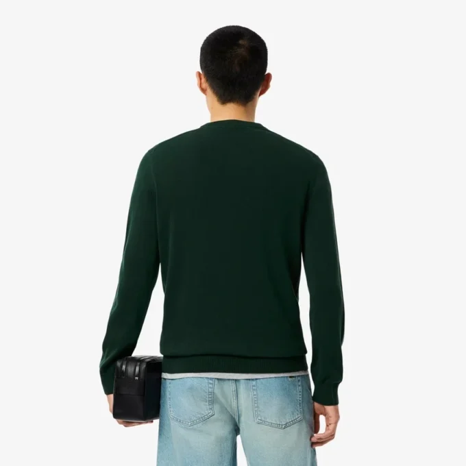 Herren-Pullover aus Baumwolle mit Rundhalsausschnitt