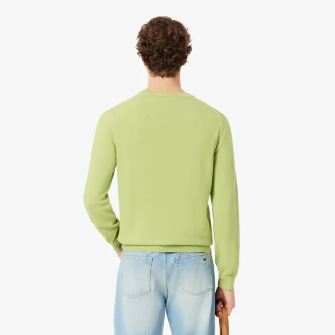 Herren-Pullover aus Baumwolle mit Rundhalsausschnitt