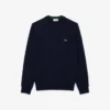Herren-Pullover aus Baumwolle mit Rundhalsausschnitt