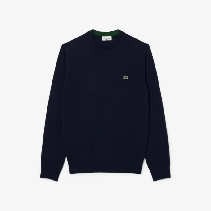 Herren-Pullover aus Baumwolle mit Rundhalsausschnitt