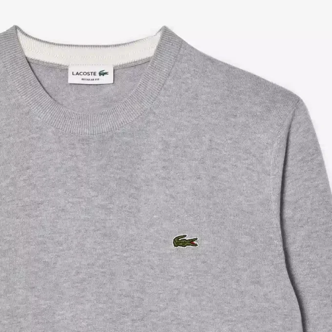 Herren-Pullover aus Baumwolle mit Rundhalsausschnitt