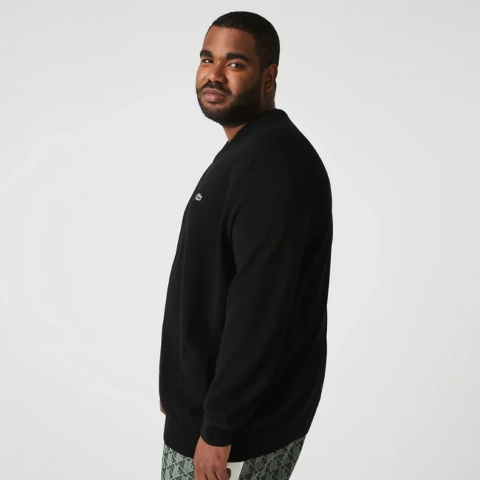 Herren-Pullover aus Baumwolle mit V-Ausschnitt