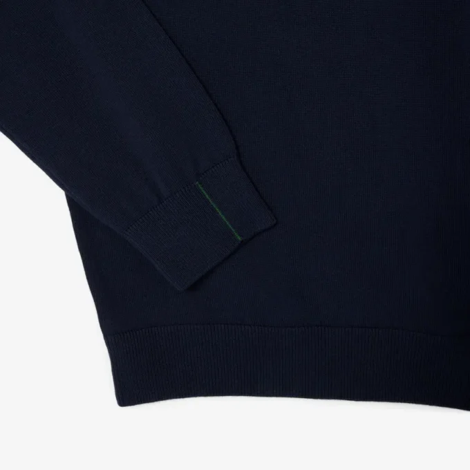 Herren-Pullover aus Baumwolle mit V-Ausschnitt