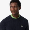 Herren-Pullover aus Baumwolle mit Zopfmuster
