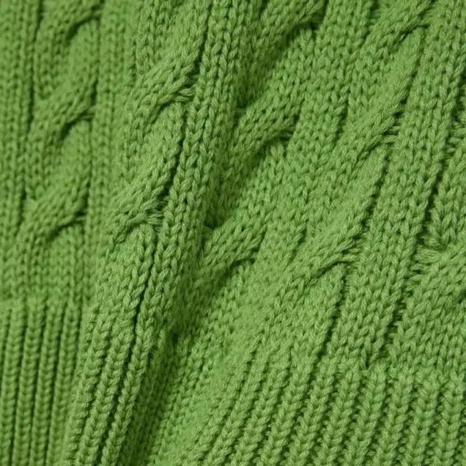 Herren-Pullover aus Baumwolle mit Zopfmuster