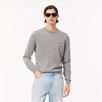 Herren-Pullover aus Merinowolle mit Rundhalsausschnitt