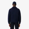 Herren-Pullover aus schwerer Wolle mit halbem Reißverschluss