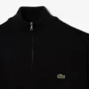 Herren-Pullover aus Wolle mit halbem Reißverschluss