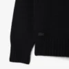 Herren-Pullover aus Wolle mit Intarsien-Logo