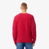 Herren-Pullover aus Wolle mit Patchwork-Effekt in lockerer Passform