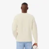 Herren-Pullover aus Wolle mit Patchwork-Effekt in lockerer Passform