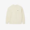 Herren-Pullover aus Wolle mit Patchwork-Effekt in lockerer Passform