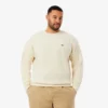 Herren-Pullover aus Wolle mit Patchwork-Effekt in lockerer Passform