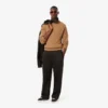 Herren-Pullover aus Wolle mit Rundhalsausschnitt