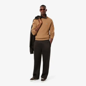Herren-Pullover aus Wolle mit Rundhalsausschnitt