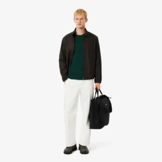 Herren-Pullover aus Wolle mit Rundhalsausschnitt