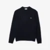 Herren-Pullover aus Wollstrick mit Rundhalsausschnitt