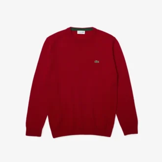 Herren-Pullover mit Rundhalsausschnitt aus Wolle