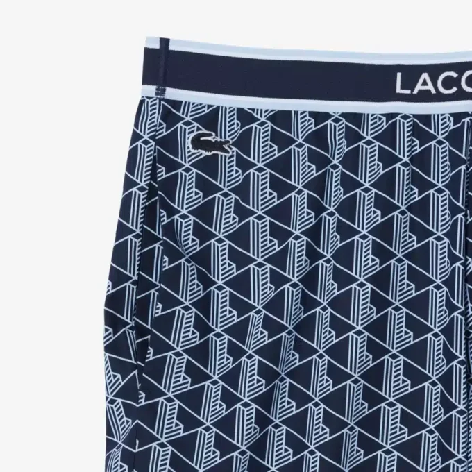 Herren-Pyjama-Hose aus Popeline mit Monogramm