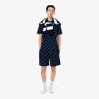 Herren-Pyjama-Oberteil mit Krokodil-Print