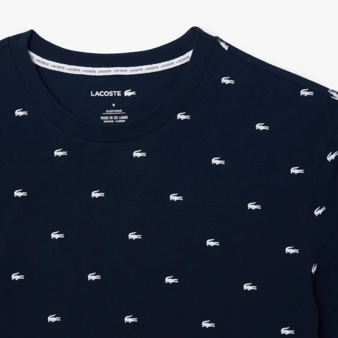 Herren-Pyjama-Oberteil mit Krokodil-Print