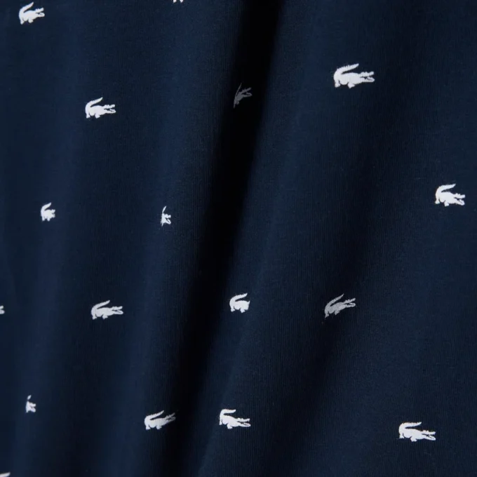 Herren-Pyjama-Oberteil mit Krokodil-Print
