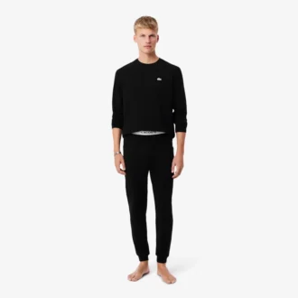 Herren-Pyjama-Set mit silbernem Bund
