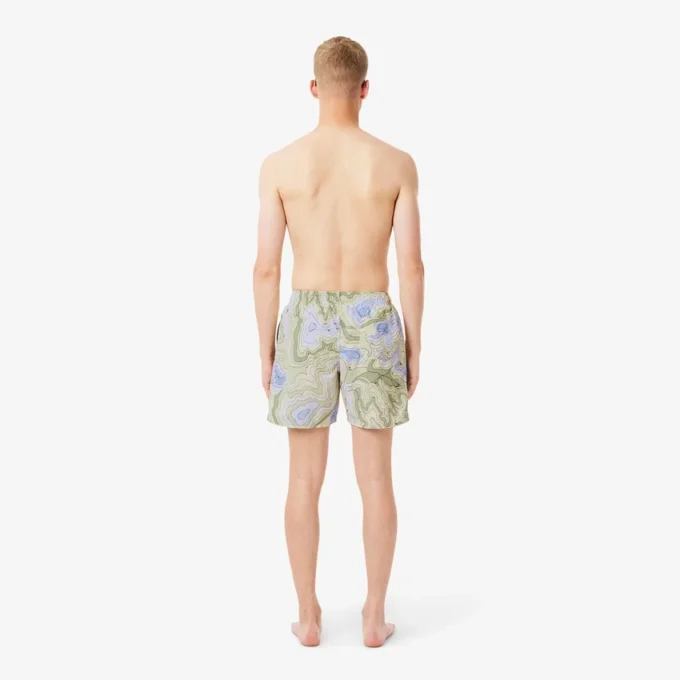 Herren-Retroshorts in mittlerer Länge mit Print
