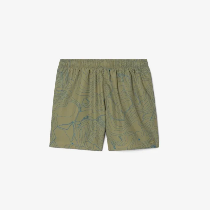 Herren-Retroshorts in mittlerer Länge mit Print