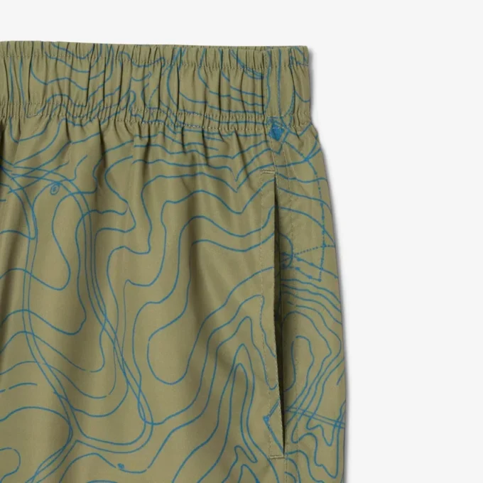 Herren-Retroshorts in mittlerer Länge mit Print