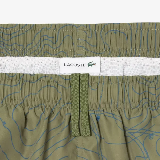 Herren-Retroshorts in mittlerer Länge mit Print