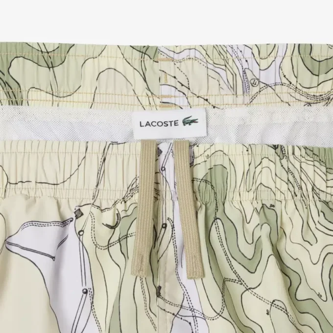 Herren-Retroshorts in mittlerer Länge mit Print