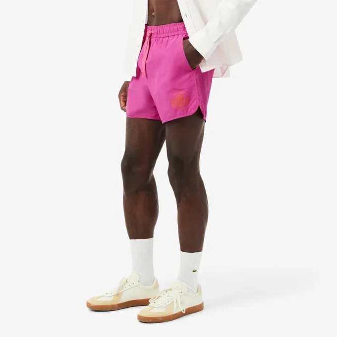 Herren-Retroshorts mit kleinem Emblem